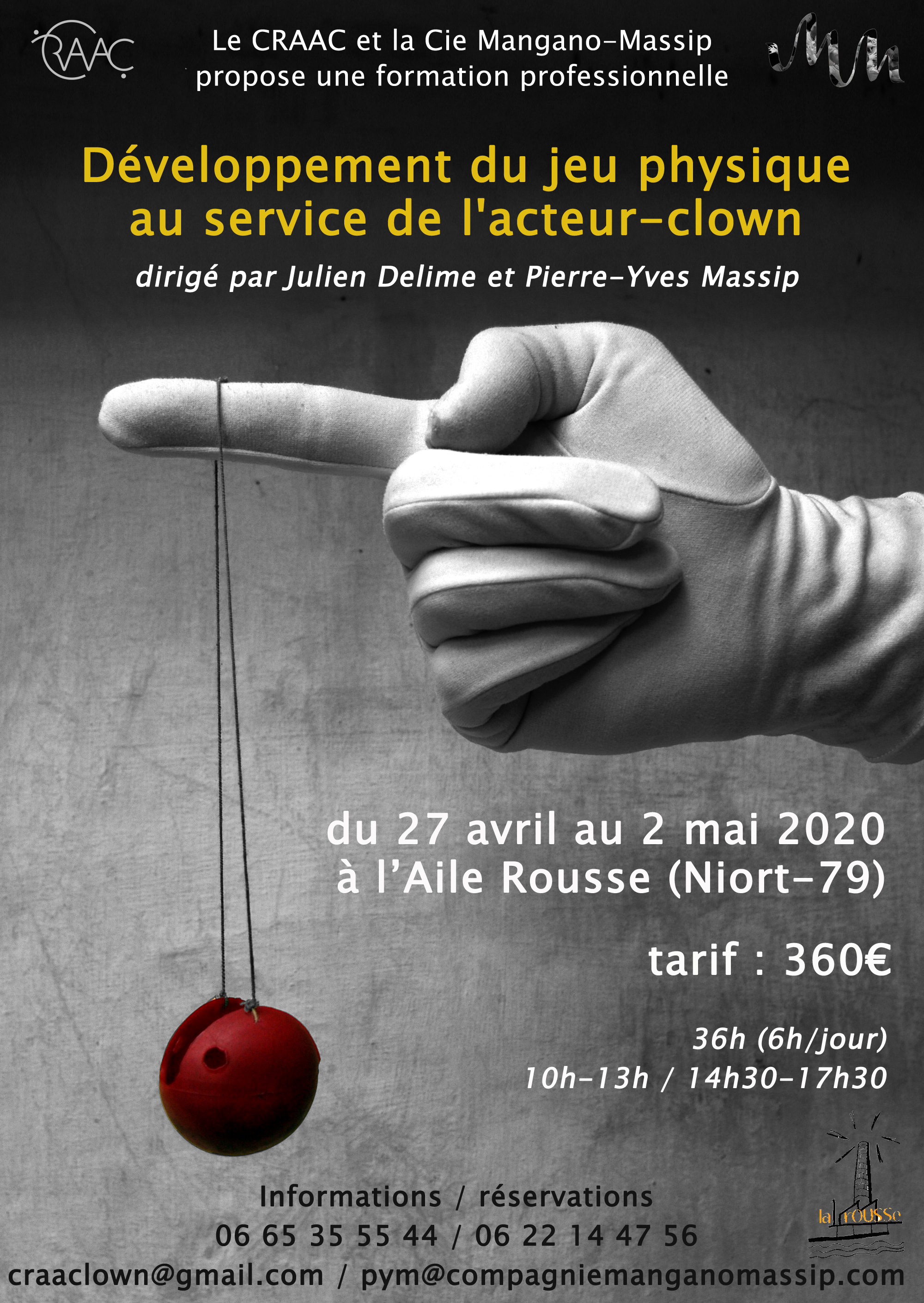 Développement du jeu physique au service de l'acteur-clown