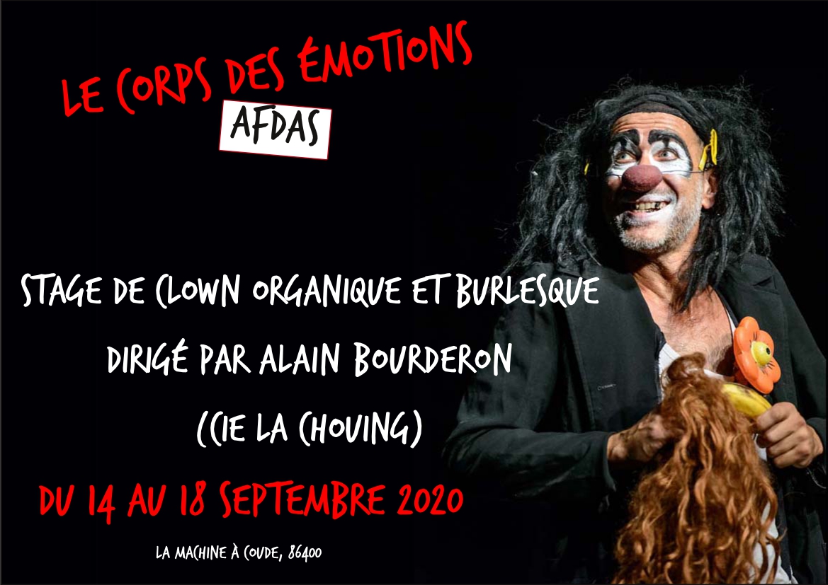 Le corps des émotions, stage clown dirigé par A. Bourderon