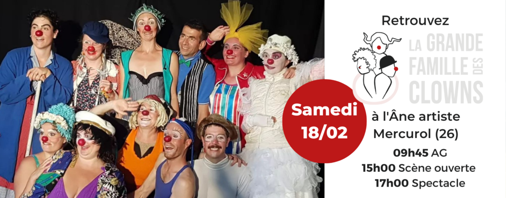 Scène ouverte-bœuf clownesque et AG de La Grande Famille des Clowns
