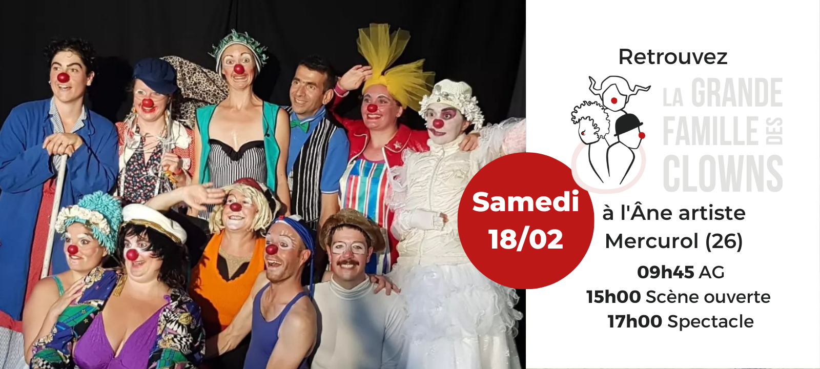 AG 2023 DE LA GRANDE FAMILLE DES CLOWNS  ET SCÈNE OUVERTE | BŒUF CLOWNESQUE