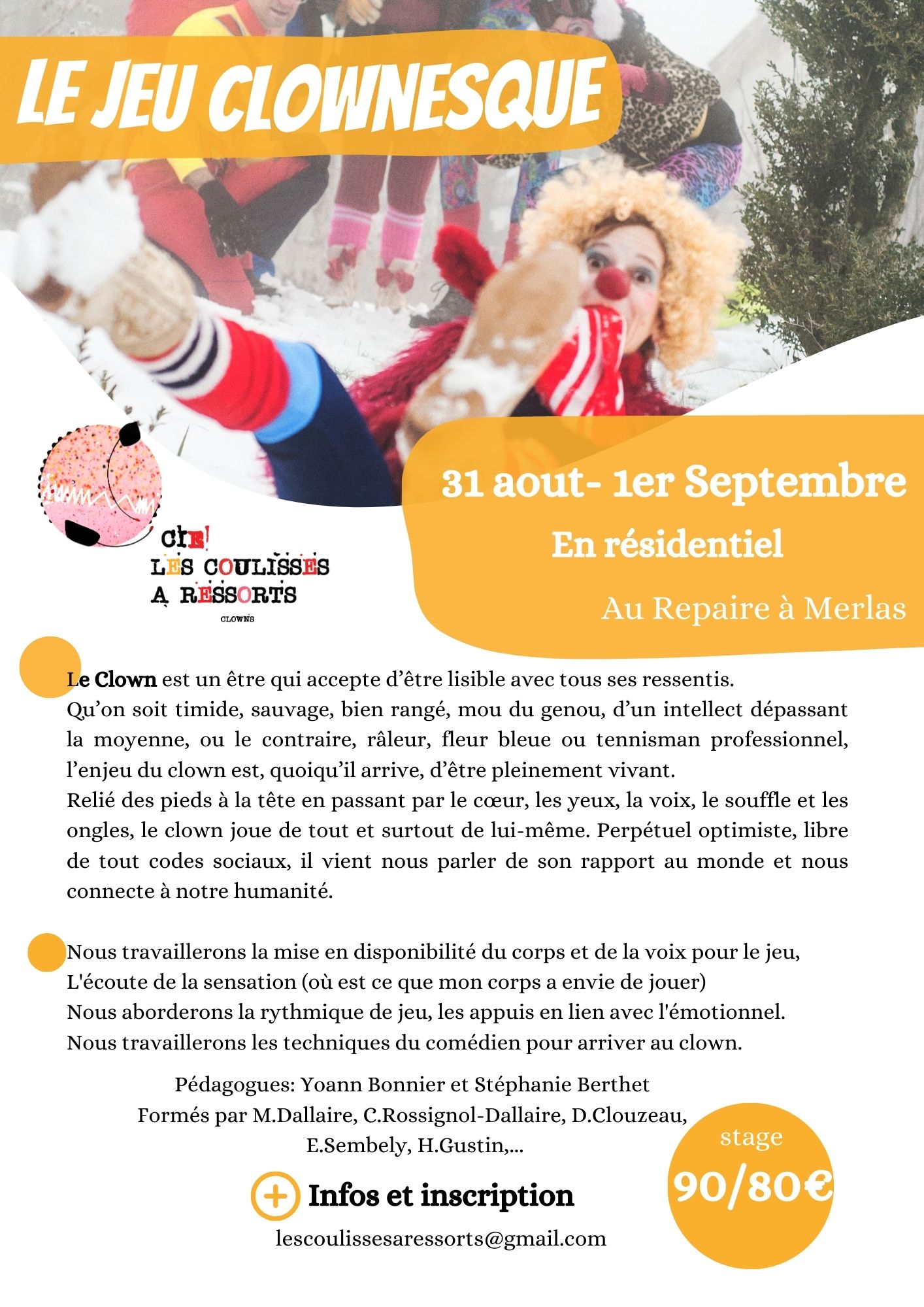 Le jeu clownesque