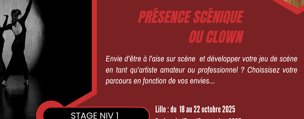 international workshop : clown and stage presence