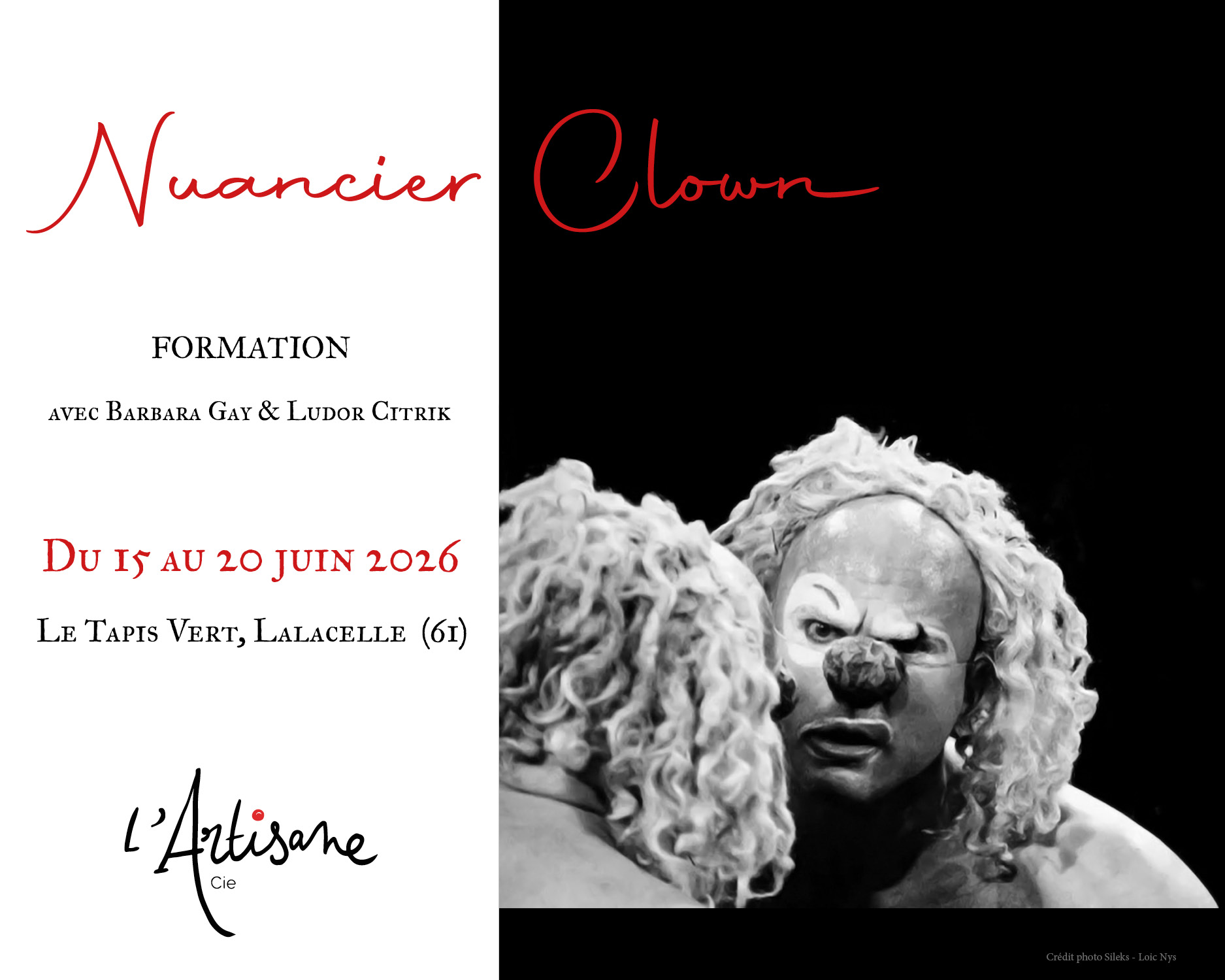 Formation : Nuancier clown avec Ludor Citrik & Barbara Gay
