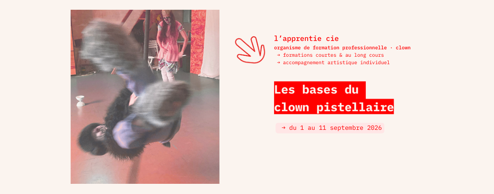 Les bases du clown pistellaire (septembre 2026)