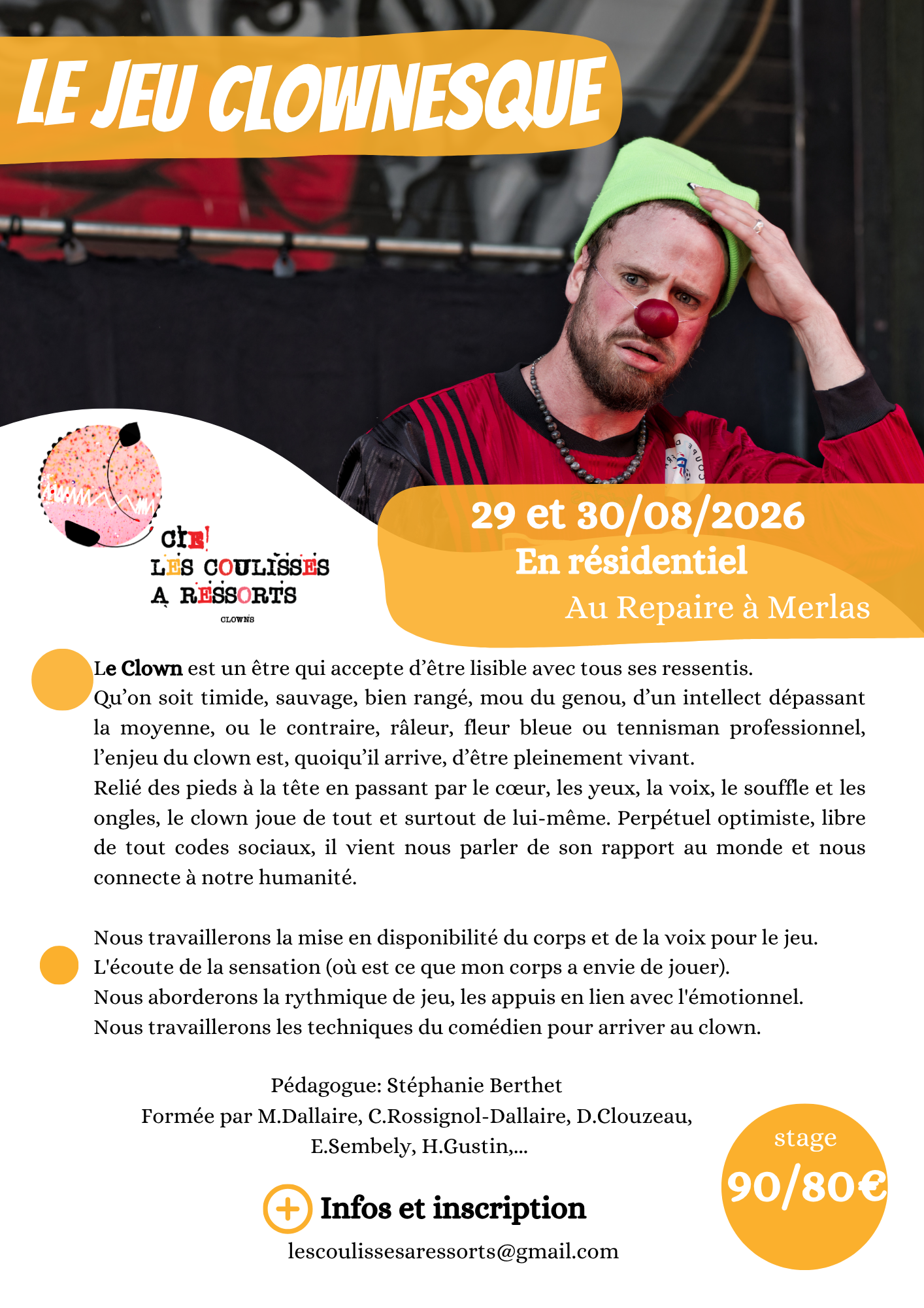 Le jeu clownesque