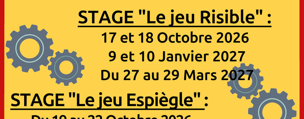 Stage de clown-bouffon- théâtre burlesque: le jeu espiègle